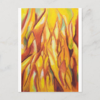 Flames (abstrakter Expressionismus) Postkarte