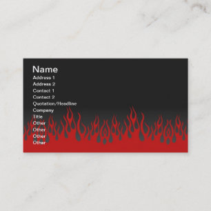 Flames Business Card Visitenkarte