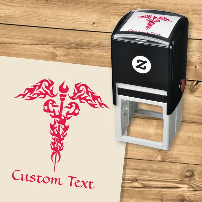 Flames Caduceus Permastempel (Von Creator hochgeladen)