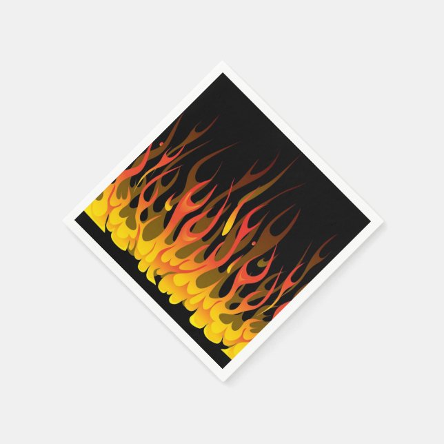Flames Napkins Serviette (Ecke)