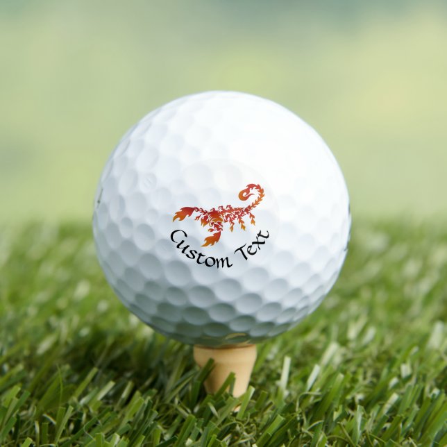 Flames Scorpion Golf Balls Golfball (Insitu T-Shirt)