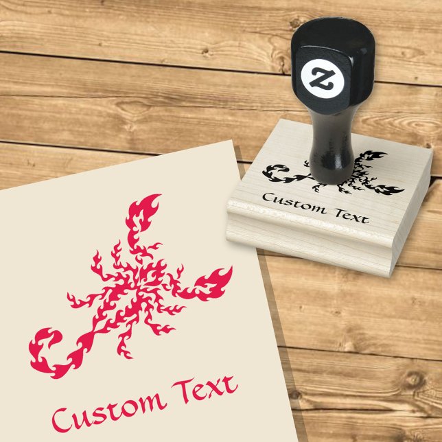 Flames Scorpion Gummistempel (Von Creator hochgeladen)