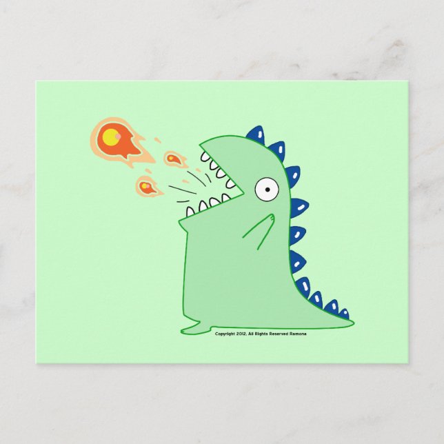 Flamey, die Dragon Postcard Postkarte (Vorderseite)