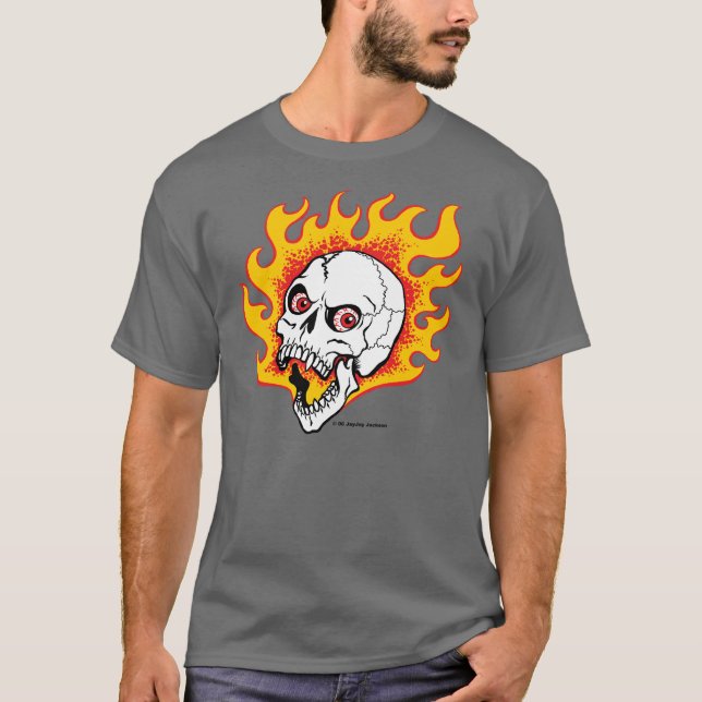 Flamey Schädel T-Shirt (Vorderseite)