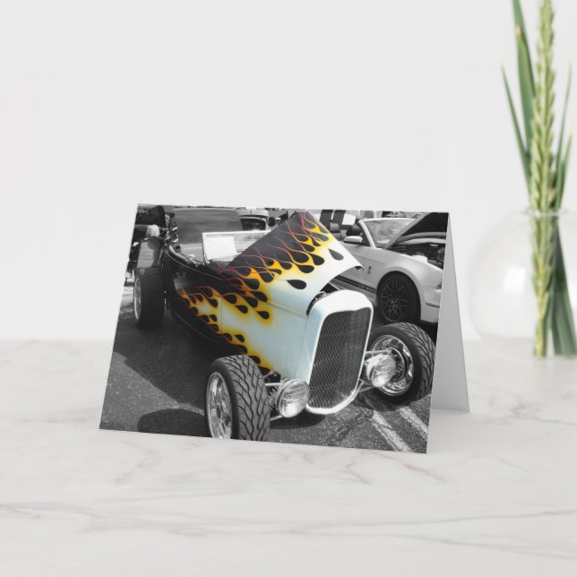 Flamin-Frisierte Auto Karte (Vorderseite)