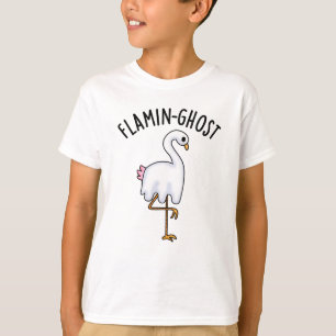 Flamin-ghost Funny Flamingo Ghost Pun T-Shirt