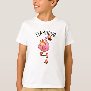 Flamin-go Funny Flamingo Pun T-Shirt