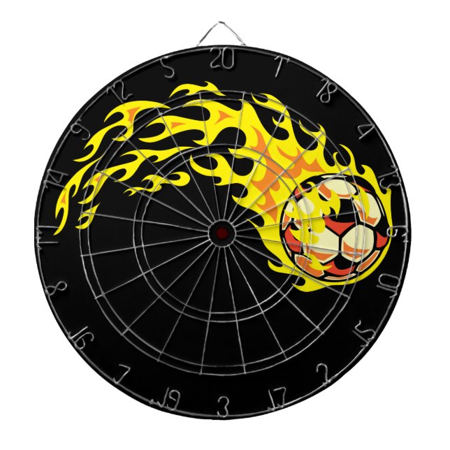 Flamin' Soccer Ball Dartscheibe (vorne)