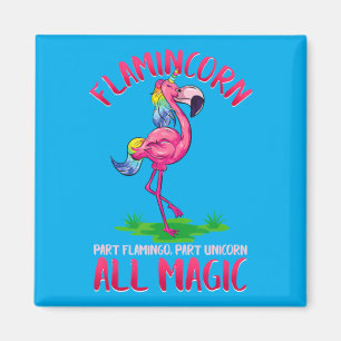 Flamincorn Teil Flamingo Teil Einhorn Magisches Ti Magnet