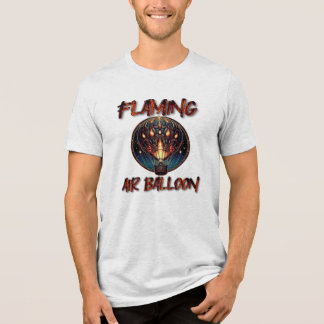 Flaming Air Ballon Tri-Blend Shirt