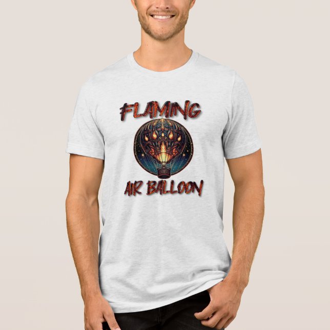 Flaming Air Ballon Tri-Blend Shirt (Vorderseite)