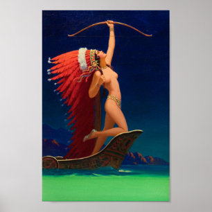 Flaming Arrow - Edward Mason Eggleston Poster