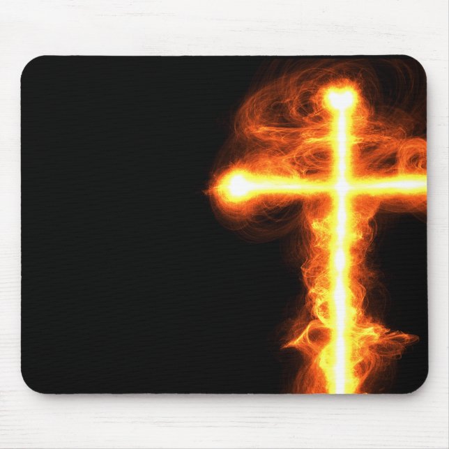 Flaming Cross Mousepad (Vorne)