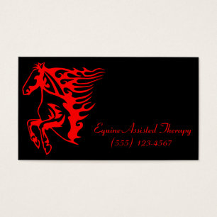 Flaming Fire Red Bronco Mustang Wild Horse