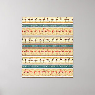 Flaming Go Lover Geschenk, Niedlich Flamingo Muste Leinwanddruck