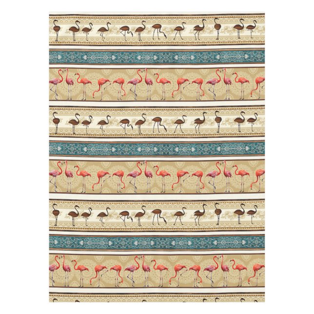 Flaming Go Lover Geschenk, Niedlich Flamingo Muste Tischdecke (Vorderseite)