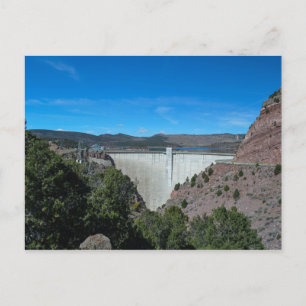 Flaming Gorge Staudamm Utah Fotografie Postkarte