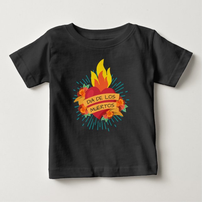 Flaming Heart Dia de los Muertos | Shirt (Vorderseite)