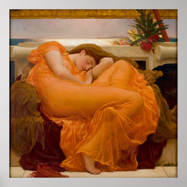 Flaming June - Frederic Lord Leighton Poster (Vorne)