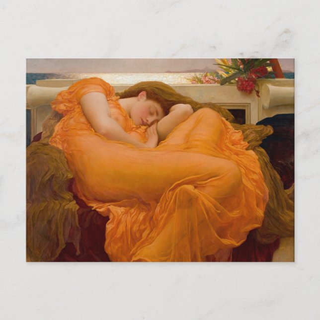 Flaming June - Frederic Lord Leighton Postkarte (Vorderseite)