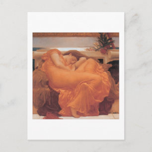 Flaming June - Lord Frederick Leighton Postkarte