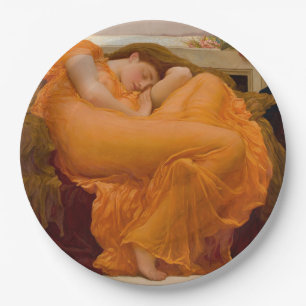 Flaming June (von Frederic Leighton) Pappteller