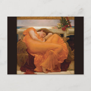 Flaming June von Frederic Leighton Postkarte