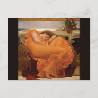 Flaming June von Frederic Leighton Postkarte