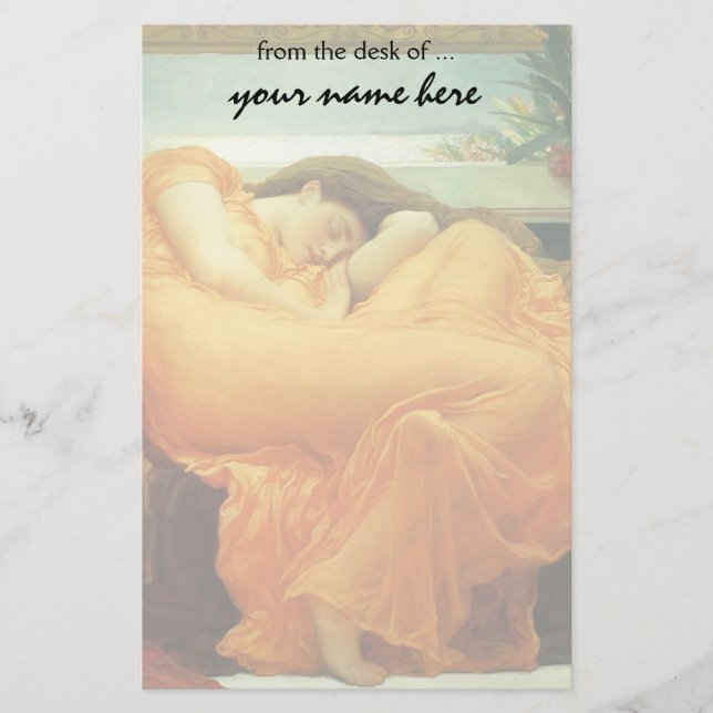 Flaming June von Lord Frederic Leighton Briefpapier (Vorderseite)