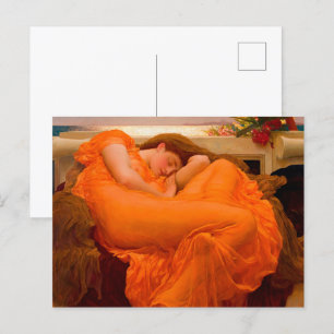 Flaming June von Lord Frederic Leighton Einladungspostkarte
