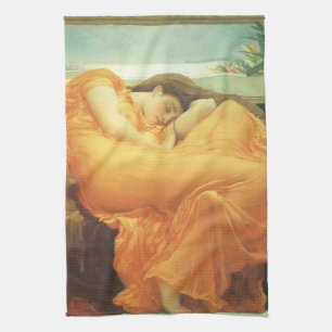 Flaming June von Lord Frederic Leighton Geschirrtuch