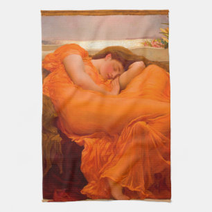 Flaming June von Lord Frederic Leighton Geschirrtuch