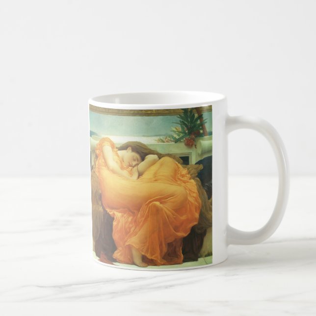 Flaming June von Lord Frederic Leighton Kaffeetasse (Rechts)