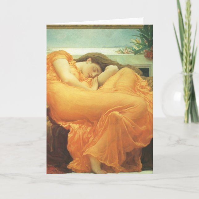 Flaming June von Lord Frederic Leighton Karte (Vorderseite)