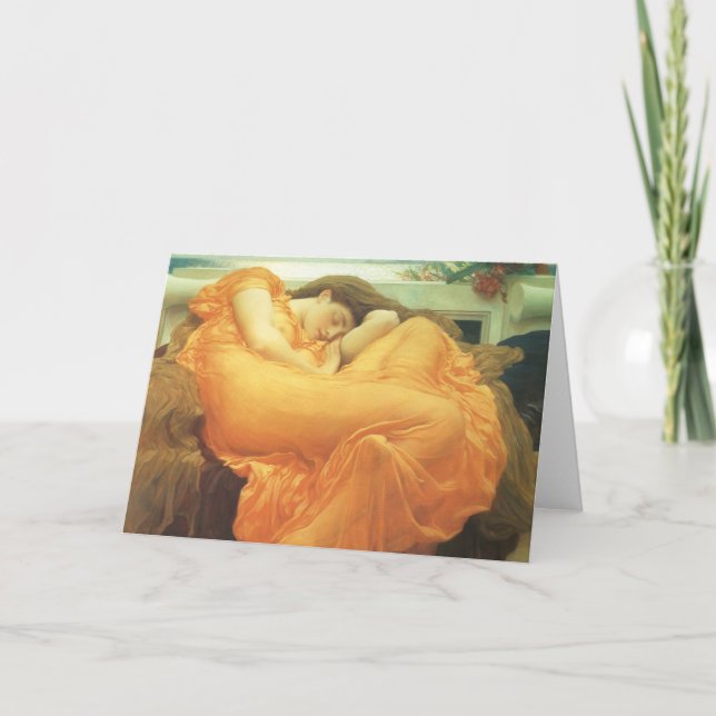 Flaming June von Lord Frederic Leighton Karte (Vorderseite)
