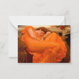 Flaming June von Lord Frederic Leighton Mitteilungskarte