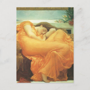 Flaming June von Lord Frederic Leighton Postkarte