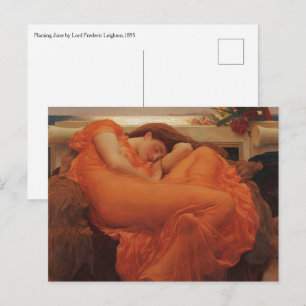 Flaming June von Lord Frederic Leighton Postkarte