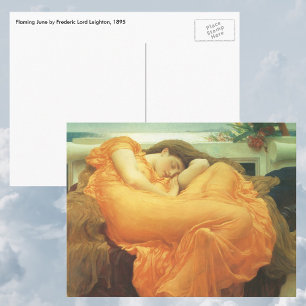 Flaming June von Lord Frederic Leighton Postkarte