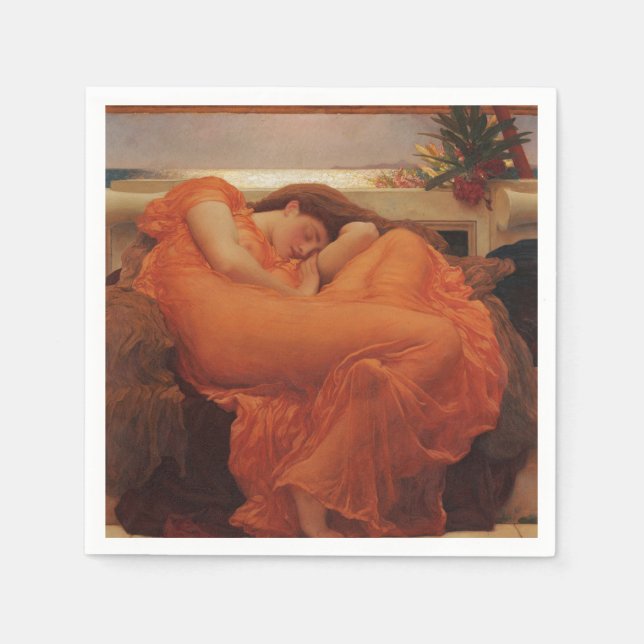 Flaming June von Lord Frederic Leighton Serviette (Vorderseite)