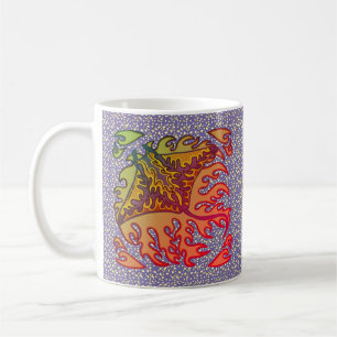 Flaming Manta Ray Tasse