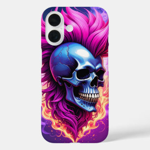 Flaming Punk Skull iPhone / iPad Gehäuse 16 Hülle