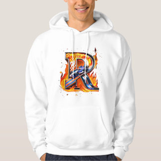 "Flaming 'R' Biker Hoodie
