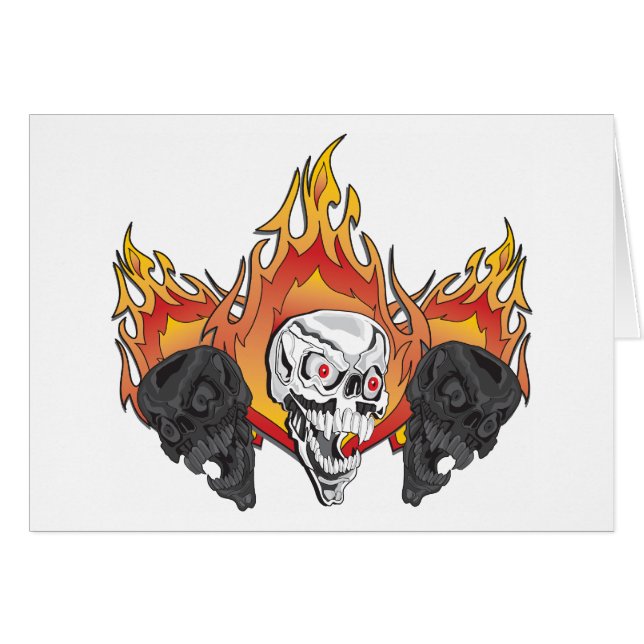 Flaming Skulls (Vorderseite (Horizontal))
