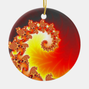 Flaming Tentacle - Fraktal Kunst Keramikornament