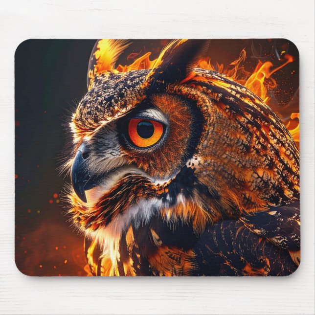 Flaming wolf mousepad (Vorne)