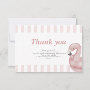 Flamingle Dankeschön-Karte gelassen Dankeskarte