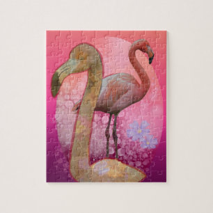 Flamingle Floral Flamingo Puzzle