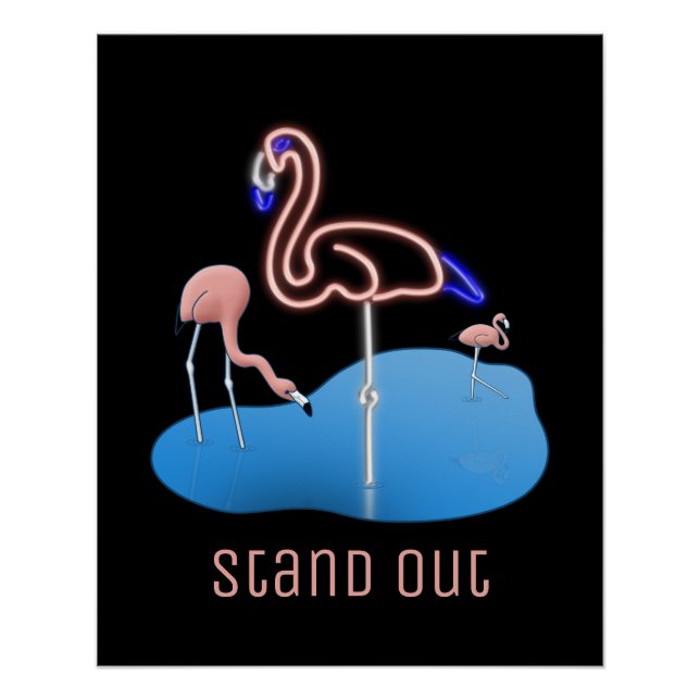 Flaminglow -  poster (Vorderseite)