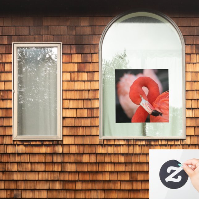 Flamingo 001 fensteraufkleber (Fenster Zuhause)